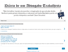 Tablet Screenshot of diariotrabalhista.com